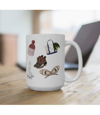 The Muddy Dog Winter Ceramic Mug-choose form 2 patterns The Muddy Dog Winter Ceramic Mug-choose form 2 patterns