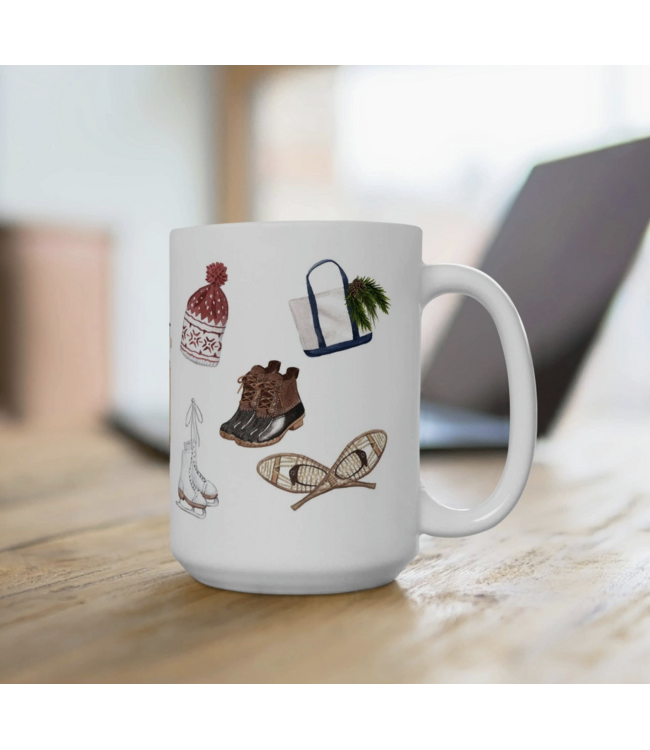 Winter Ceramic Mug-choose from 2 patterns