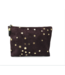 Oxblood Suede Star Med Pouch