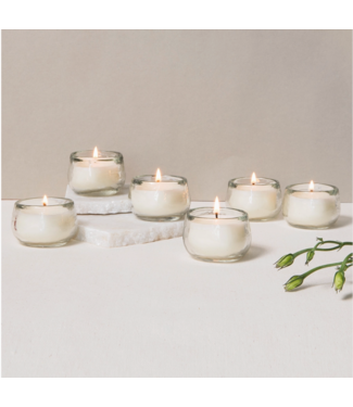 The Collective Pebbled Filled Mini-Votive Candle-unscented