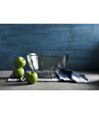 The Collective Glass Pebbled Low Bowl