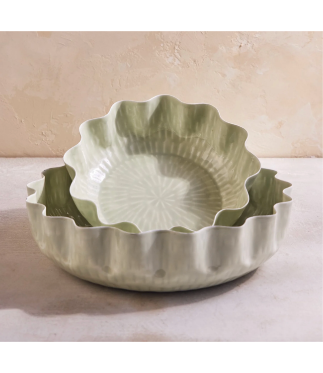 Nera Green Bowls, Set of 2