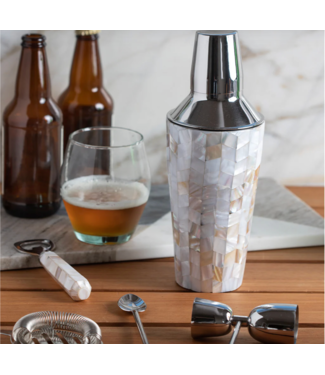 Shell Mosaic Cocktail Shaker