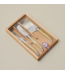 Laguiole Pale Horn 3pc Cheese Set