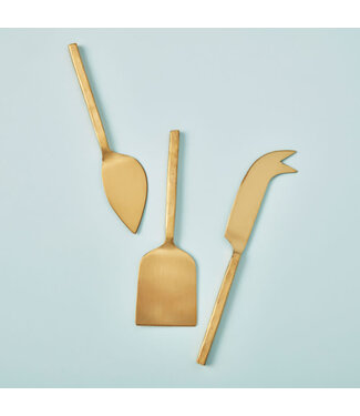 Matte Gold Cheese Set