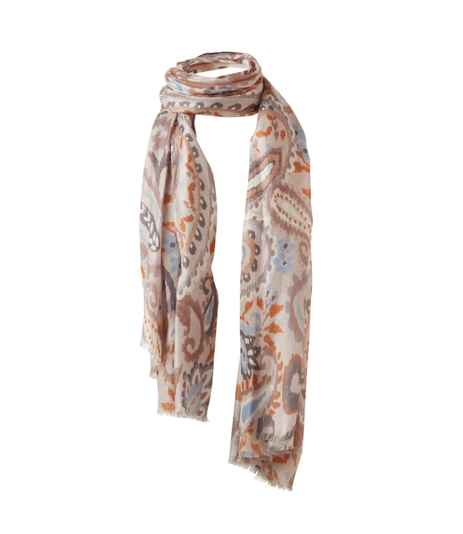 Painted Paisley Print Scarf