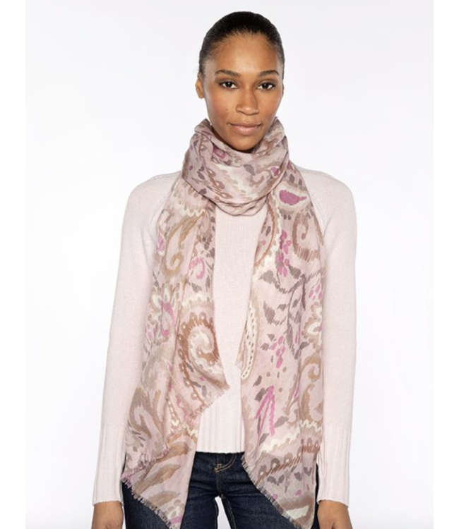 Painted Paisley Print Scarf
