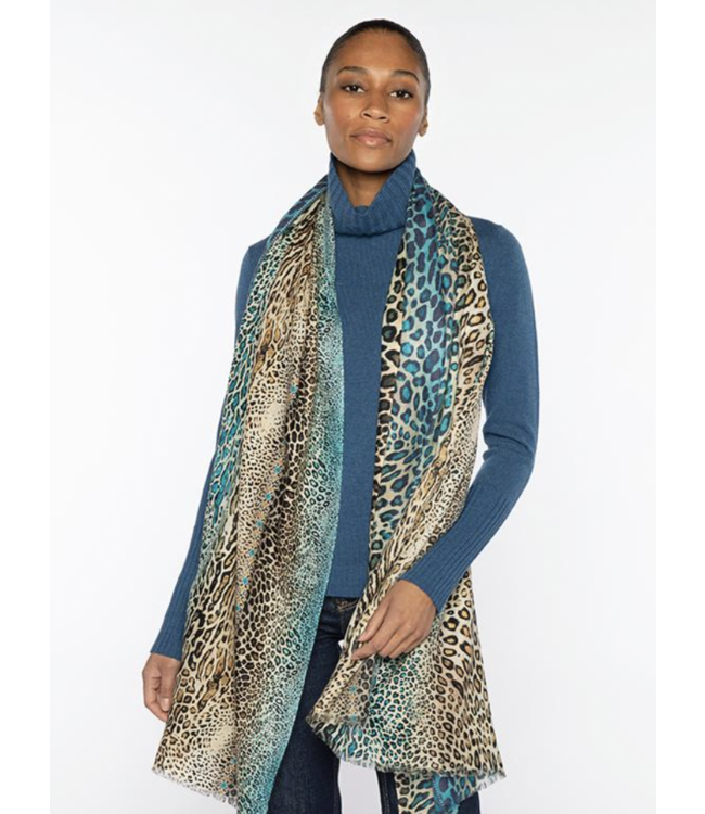 Mixed Animal Print Scarf