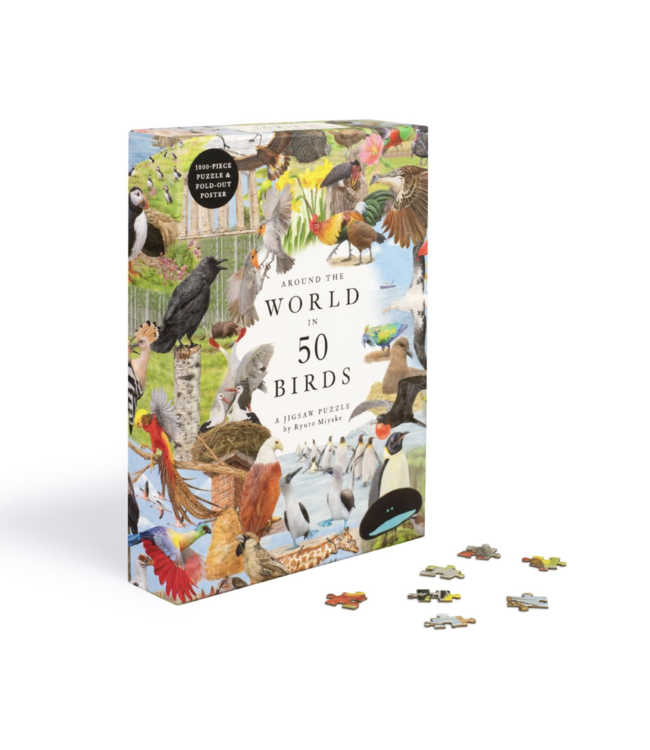 Around the World 50 Birds Puzzle-1000pcs