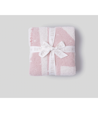 Giraffe Stroller Blanket-Dusty Rose