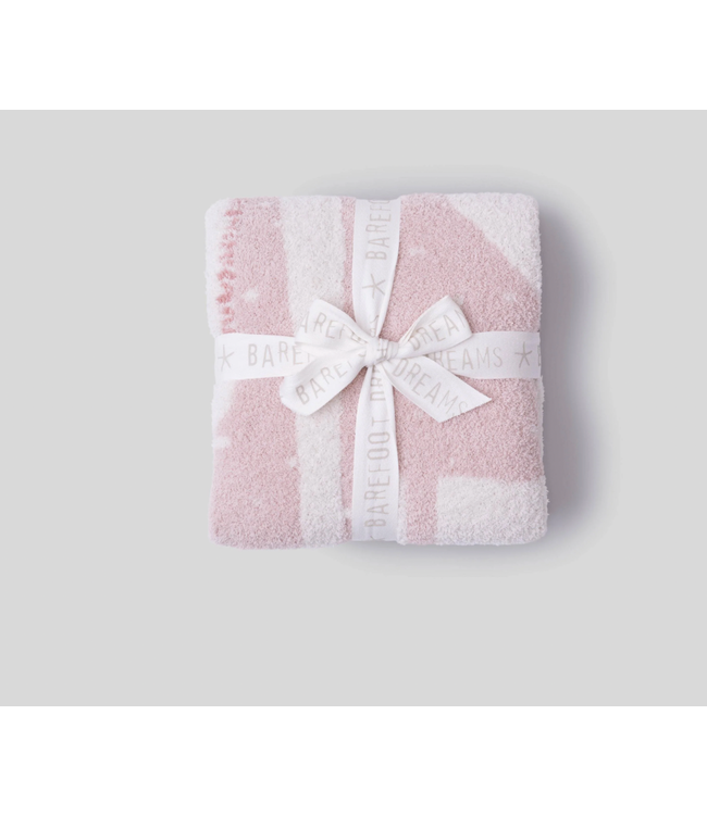 Giraffe Stroller Blanket-Dusty Rose