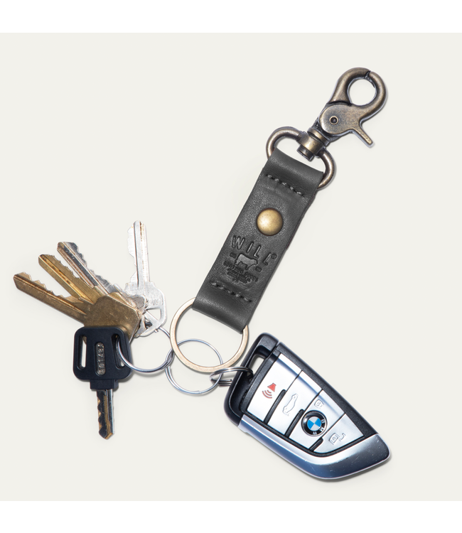 Wren Leather Keychain