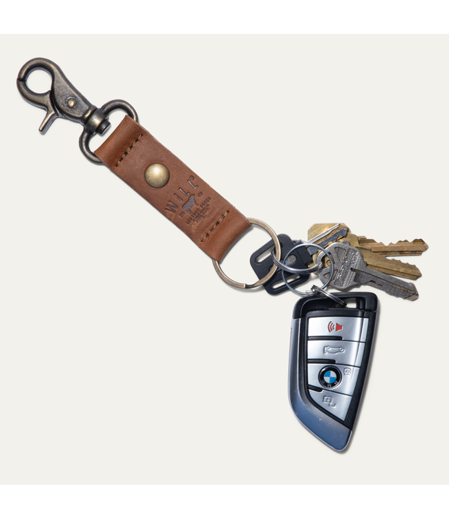 Wren Leather Keychain
