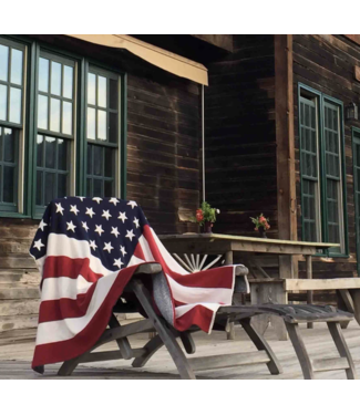 American Flag Cotton Blanket