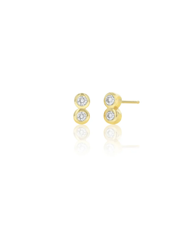 Diamond Duo Stud Earrings