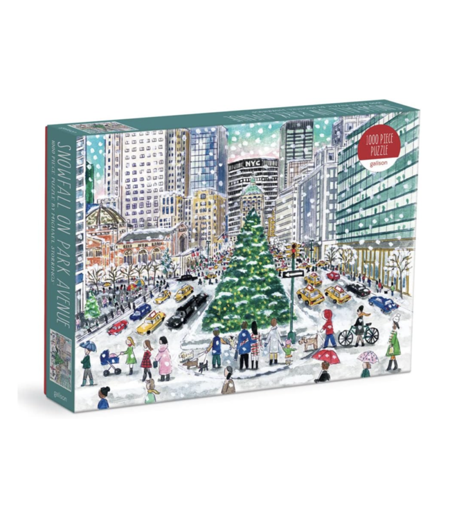 Michael Storrings Snowfall/Park Ave Puzzle- 1000pcs