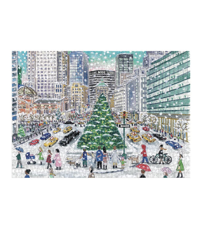 Michael Storrings Snowfall/Park Ave Puzzle- 1000pcs