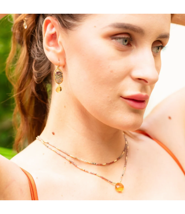 Grenada Rainbow Sapphire Earrings