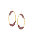 Claret Ombre Oval Hoops