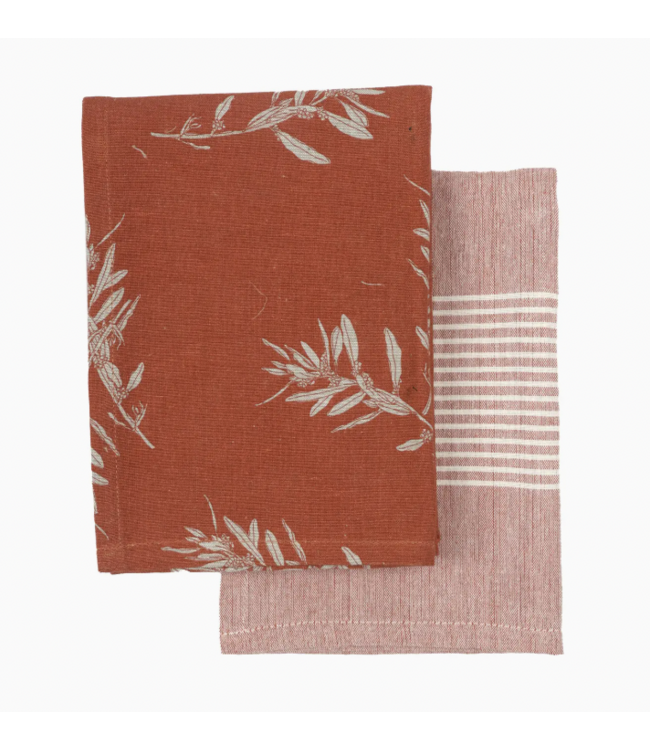 Cotton printed Tea Towels-available in 2 patterns