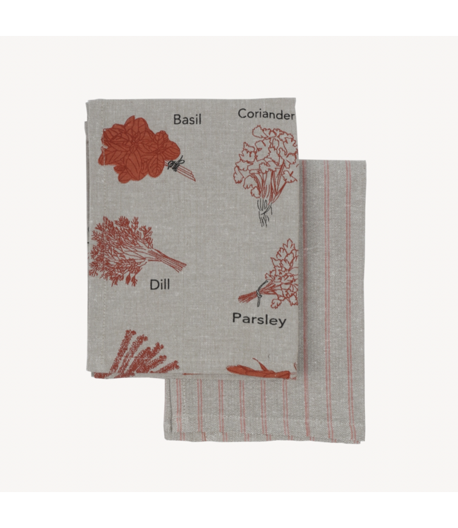 Cotton printed Tea Towels-available in 2 patterns