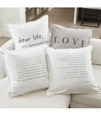 Life is Amazing Euro Cotton Pillow