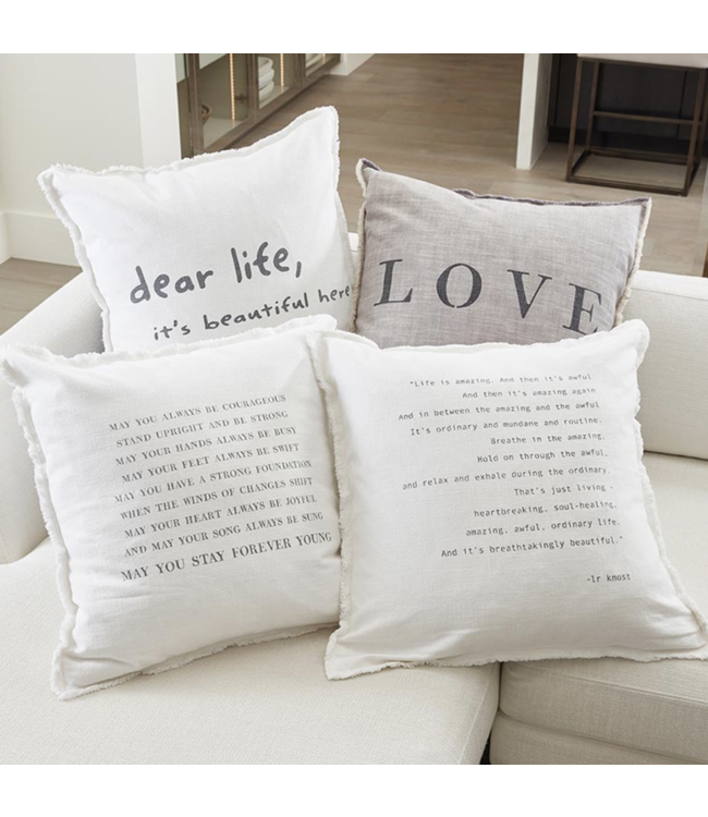 Life is Amazing Cotton Pillow