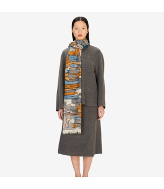 Inoui Editions Navy/Marine Wool Scarf