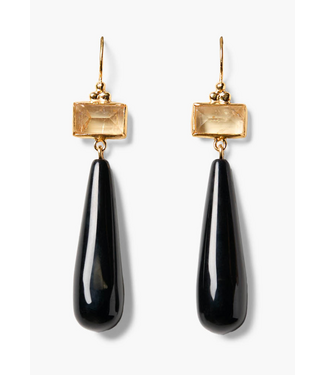 Black Agate Earrings