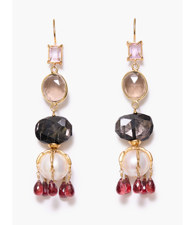 Multi Stone Earrings
