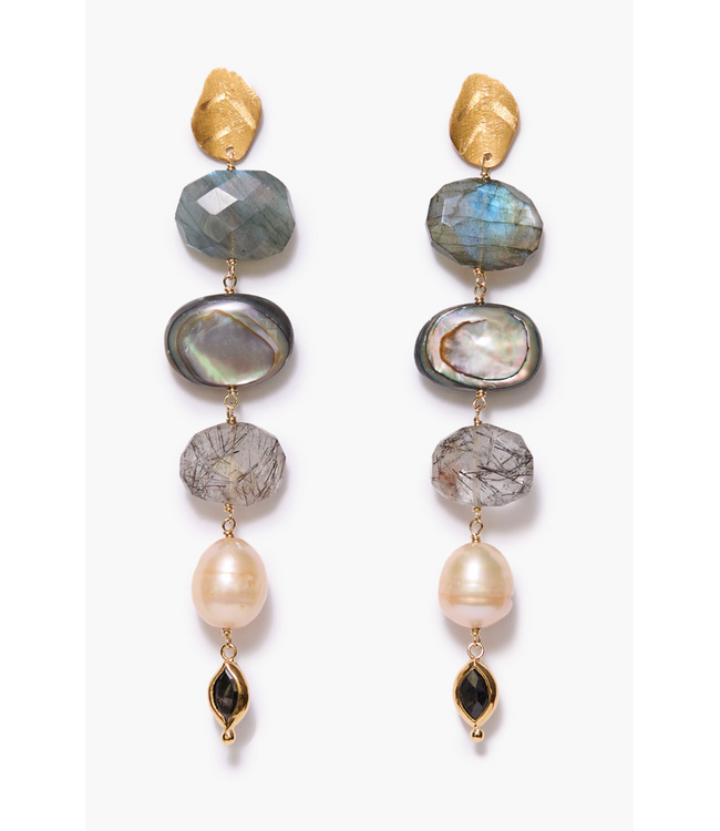 Multi Stone Earrings