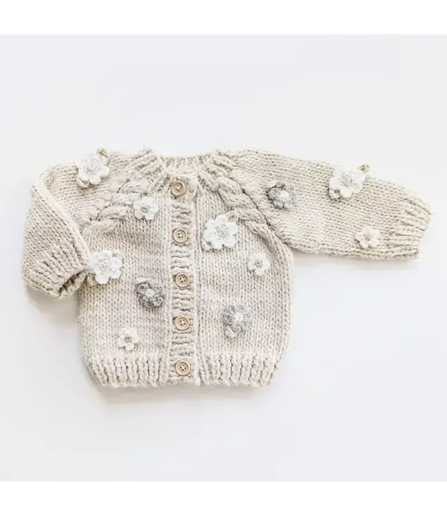 Ivory Flower Cardigan