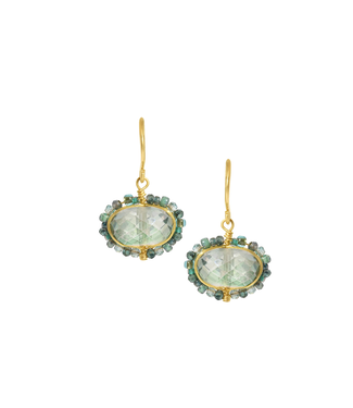 Green Quartz Mix Earrings