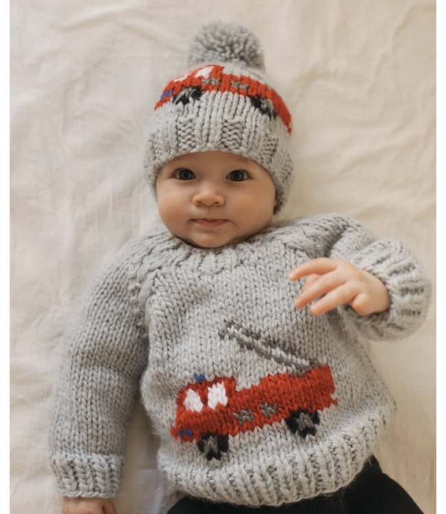 Fire Engine Crew Sweater