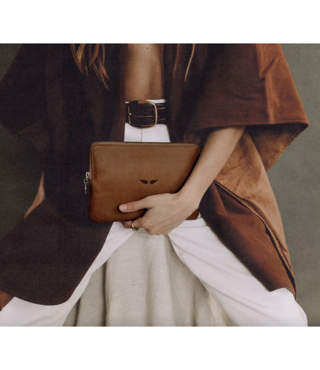 Leather Pouch Wallet-available in 4 colors