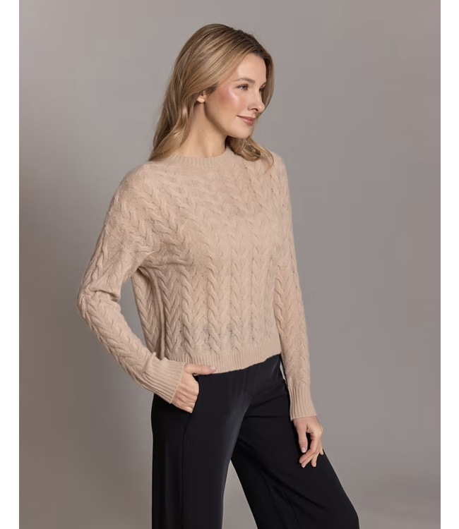 Marni Cashmere Cable Crew in White Sage(see image)