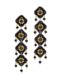 Miguel Ases Crystal Miyuki Beaded Earrings