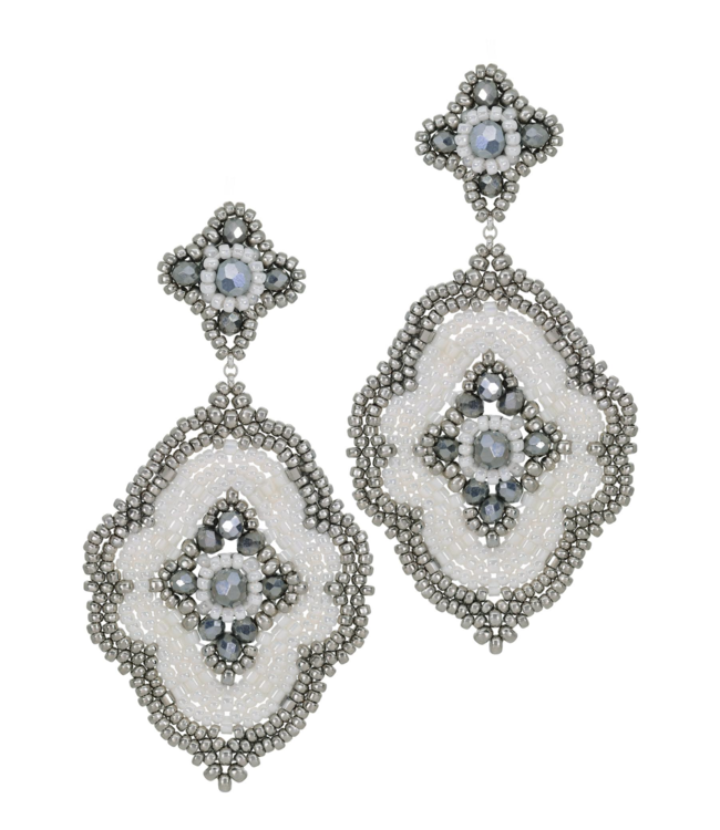 Crystal Miyuki Beaded Earrings