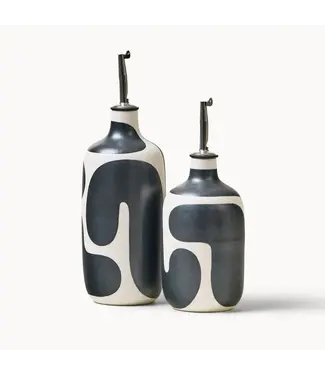 Franca Oil/Vinegar Cruet- Tall/Black