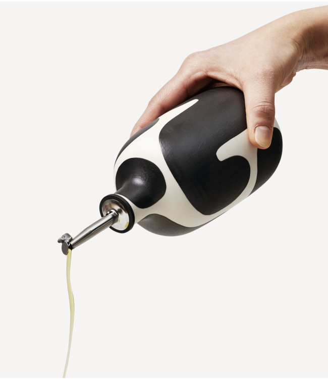 Oil/Vinegar Cruet- Tall/Black