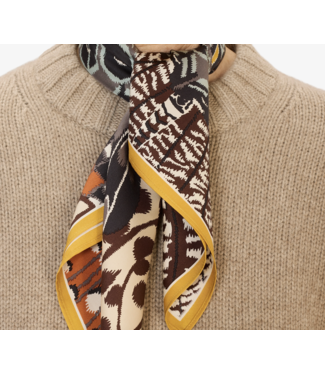 Inoui Editions Square Papillons Silk Scarf
