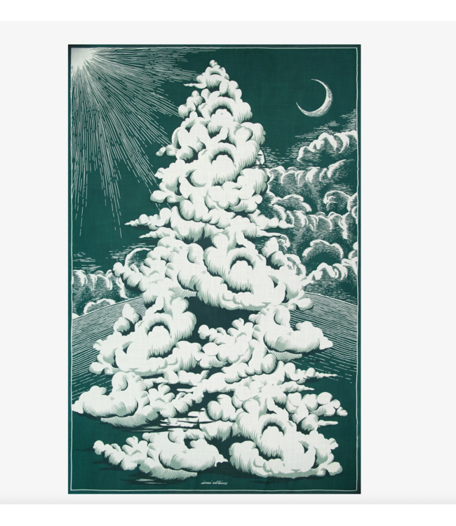 Hiver (Winter)Green Wool Scarf