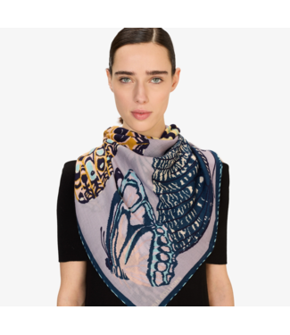 Inoui Editions Papillons Wool Square Scarf