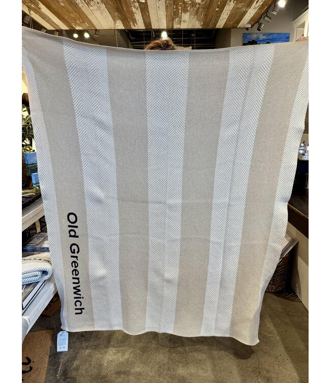 OG Herringbone Stripe Cotton Blanket-available in 2 colors