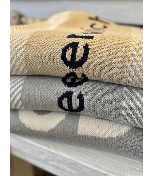 OG Herringbone Stripe Cotton Blanket-available in 2 colors