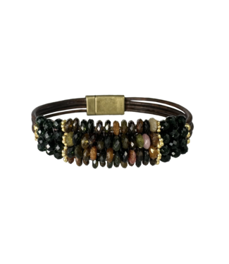 Tourmaline & Green Cuff