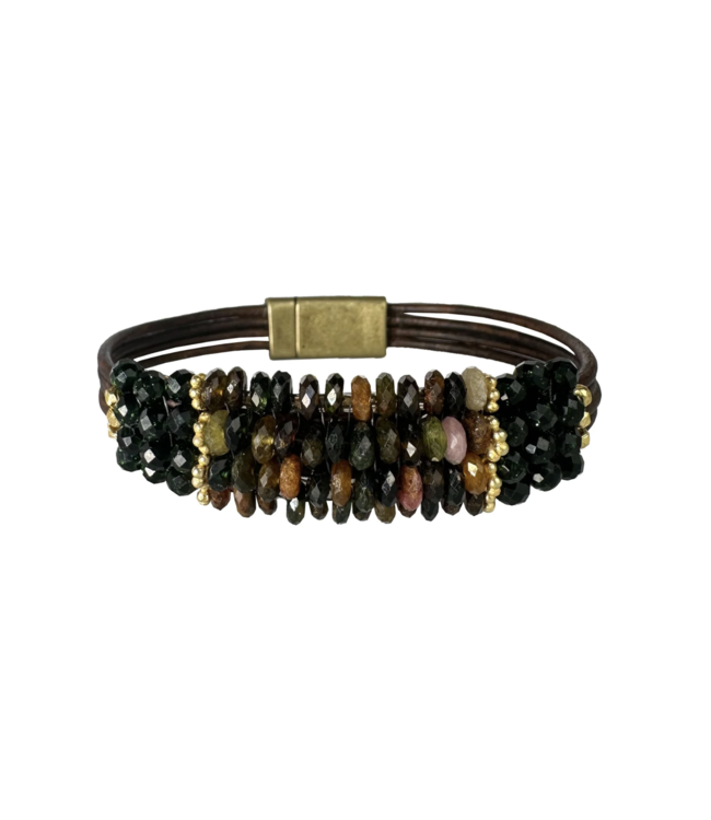 Tourmaline & Green Cuff