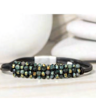 Emerald & Crystals Cuff