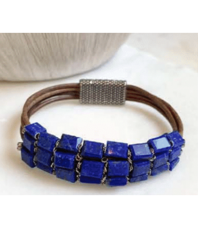Lapis Tiles Cuff