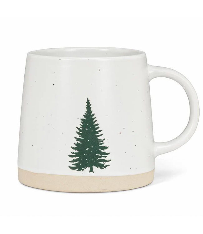 Wide Base Christmas Tree Mug
